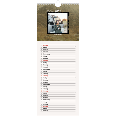 Küchenkalender  — Wanderlust [Marsch]