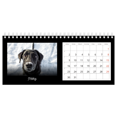 Tischkalender — Schwarzes [Marsch]