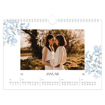 Fotokalender A4 — Elegante Blumen [Januar]