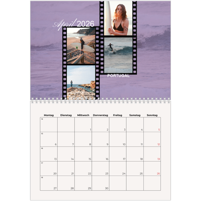 Fotokalender A4 doppelt (30 x 40 cm) — Wanderlust [April]