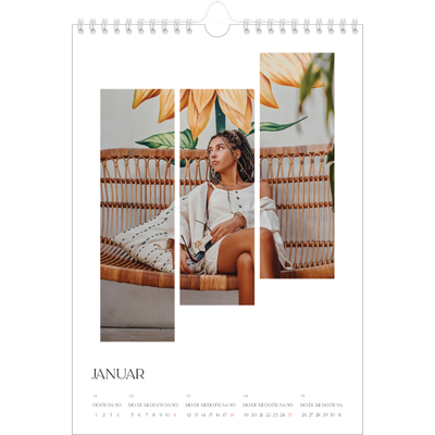 Fotokalender A4 (20 x 30 cm) — Reisemosaike [Januar]
