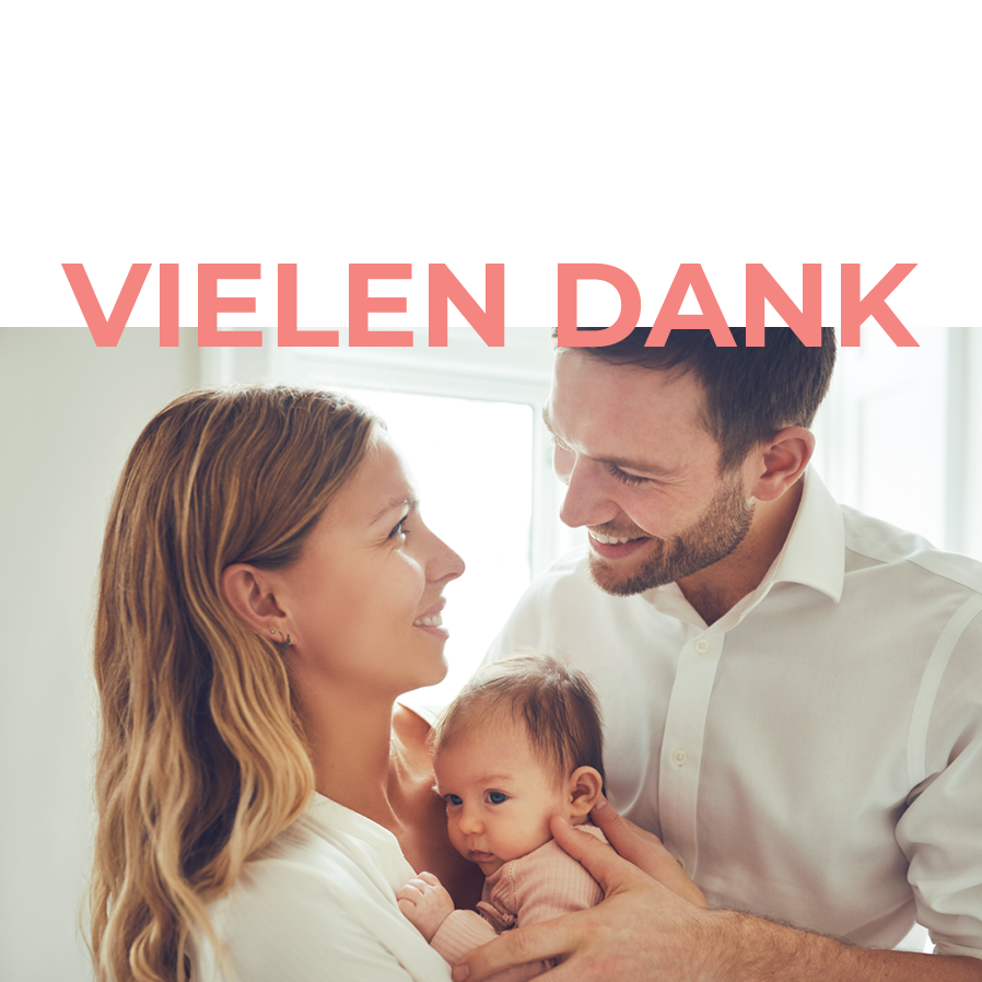 Dankeskarten — Es ist ein Mädchen!