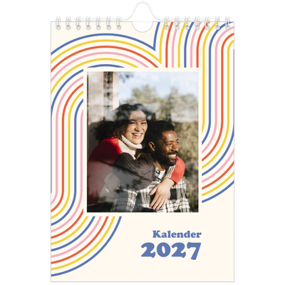 Fotokalender A5 — Retro-Streifen [deckblatt]