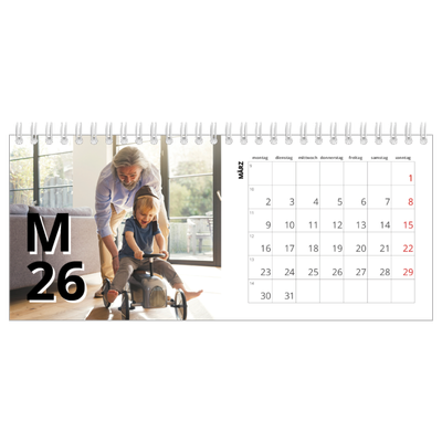 Tischkalender — Große Zeichen [Marsch]