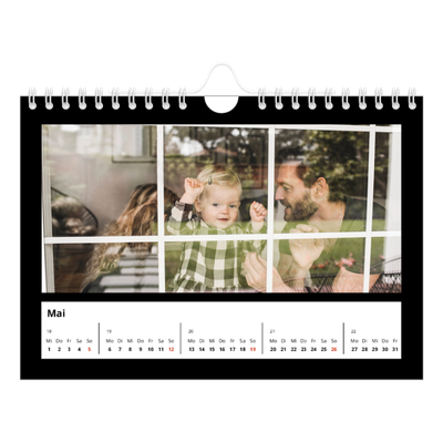 Fotokalender A5 — Black margin [Mai]