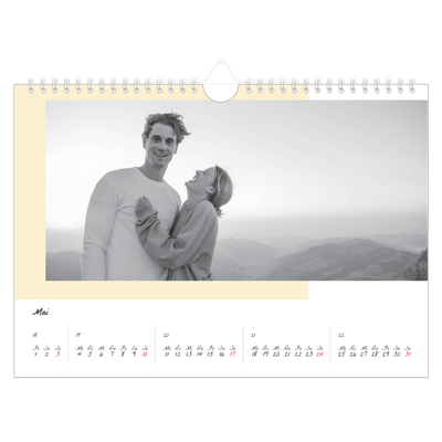 Fotokalender A4 — Farbige Rahmen [deckblatt]