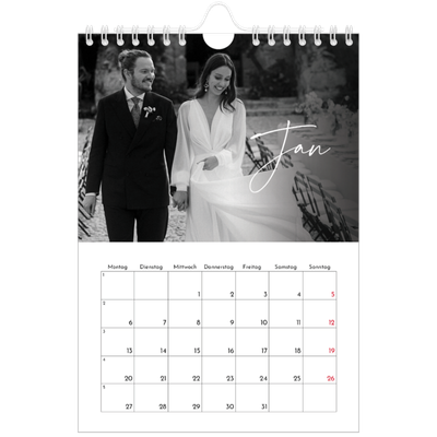 Fotokalender A5 — Elegante Schrift [Januar]