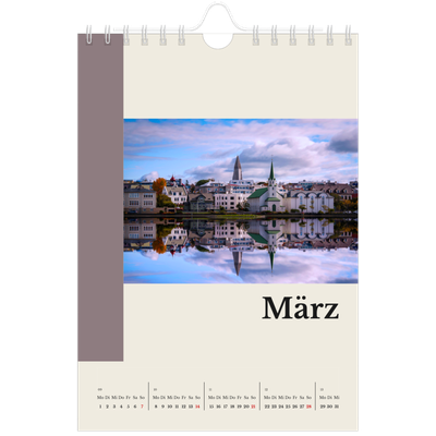 Fotokalender A5 — Sehenswürdigkeiten der Welt [Marsch]