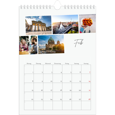 Fotokalender A4 (20 x 30 cm) — Städtereise [Februar]