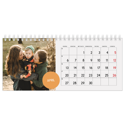Tischkalender — Fotosticker [April]