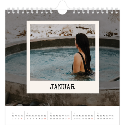 Jahreskalender Quadratisch — Die Porträtaufnahme [Januar]