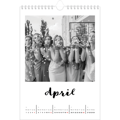 Fotokalender A4 (20 x 30 cm) — Handgeschrieben [April]
