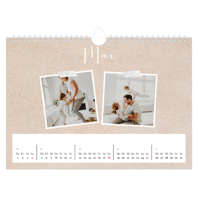 Fotokalender A4 — Scrapbook Kalender [deckblatt]