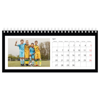 Tischkalender — Schwarzer Rahmen [April]