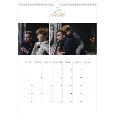 A3 Jahreskalender — Eleganter Kalender [deckblatt]