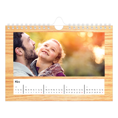 Fotokalender A5 — Holzhintergründe [Marsch]