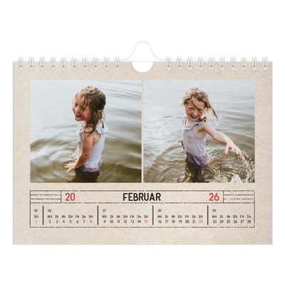 Fotokalender A5 — Stempeleffekt [Februar]