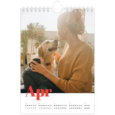 Fotokalender A5 — Kräftige Farben [April]