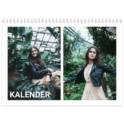 Fotokalender A4 doppelt (30 x 40 cm) — Großer Monat [deckblatt]