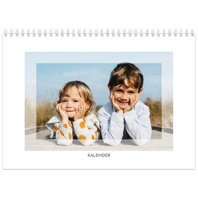 Fotokalender A4 doppelt (30 x 40 cm) — Durchsichtige Rahmen [deckblatt]
