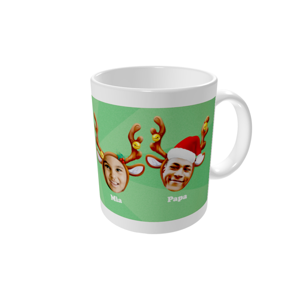 Tasse bedrucken — Deer friends and family