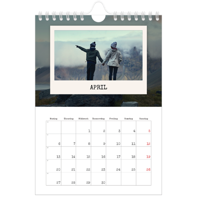 Fotokalender A5 — Die Porträtaufnahme [April]