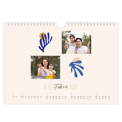 Fotokalender A4 — Verspielte Korallen [Februar]