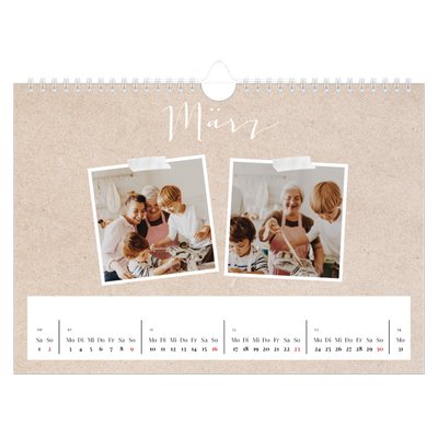 Fotokalender A4 — Scrapbook Kalender [Marsch]
