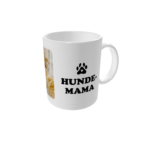 Tasse bedrucken — Hunde-Mama - Weiß