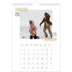 Fotokalender A4 (20 x 30 cm) — Doppelter Text [Januar]