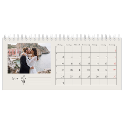 Tischkalender — Blühende Initialen [Mai]
