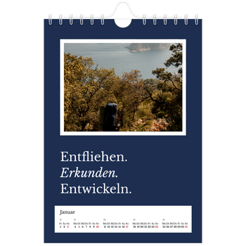 Fotokalender A5 — Redaktionelle Erde