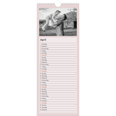 Küchenkalender  — Nordische Farben [April]