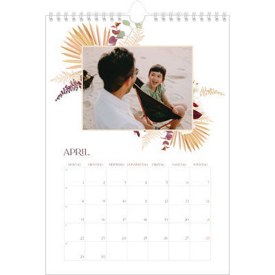 Fotokalender A4 (20 x 30 cm) — Boho [April]