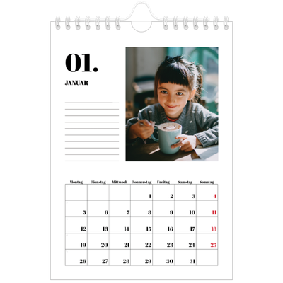 Fotokalender A5 — Serif und Momente [Januar]