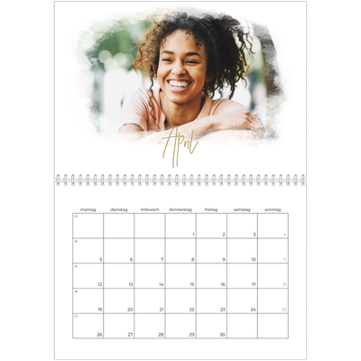 Fotokalender A4 doppelt (30 x 40 cm) — Fotoeffekte [April]
