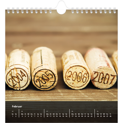 Jahreskalender Quadratisch — Komplimente [Februar]