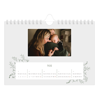 Fotokalender A5 — Zart geblümt [deckblatt]