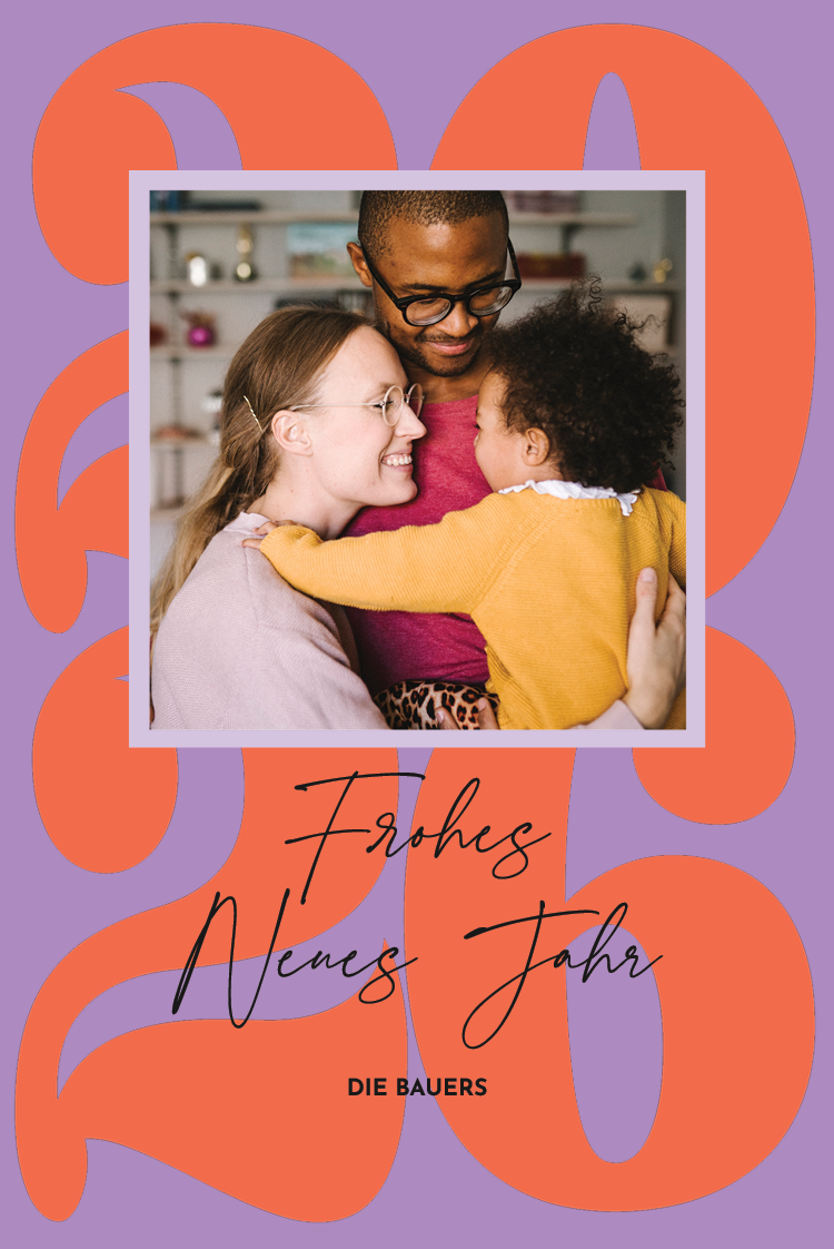 Fotokarten — Buntes neues Jahr