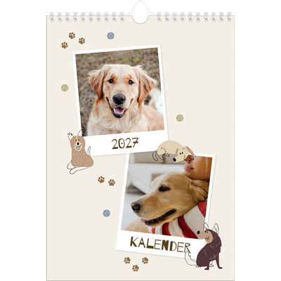 Fotokalender A4 (20 x 30 cm) — Verspielter Welpe [deckblatt]