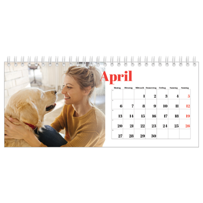 Tischkalender — Kräftige Farben [April]