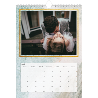 Fotokalender A4 (20 x 30 cm) — Classic Marble [deckblatt]