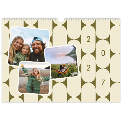 Fotokalender A3 — Retro-Muster [deckblatt]