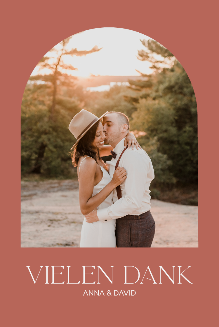 Dankeskarten — Ein Hauch von Pfirsich