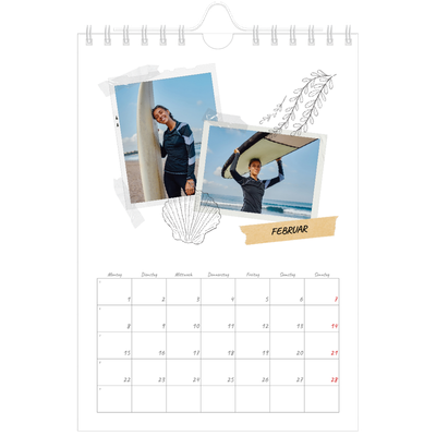 Fotokalender A5 — Scrapbook-Flair [Februar]