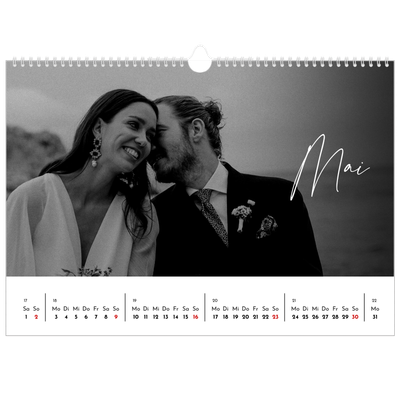 Fotokalender A3 — Elegante Schrift [Mai]