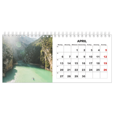Tischkalender — Schlichtes Foto [April]