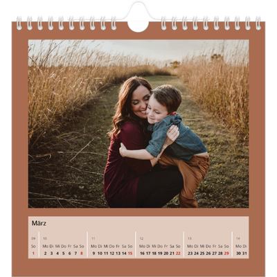 Jahreskalender Quadratisch — Erdtöne [Marsch]