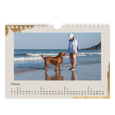 Fotokalender A5 — Classic Gold [Februar]