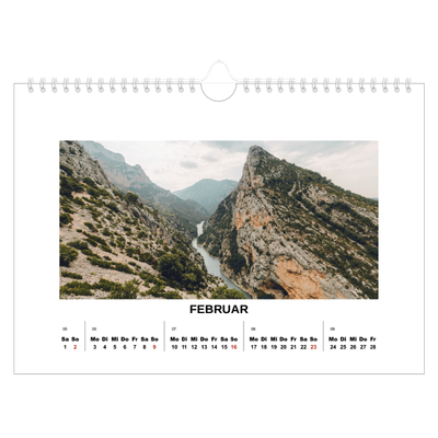 Fotokalender A4 — Schlichtes Foto [Februar]